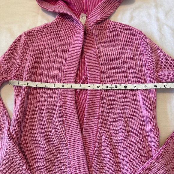 Ivivva LuLuLemon 10 To The Moon & Back Pink Cardigan Sweater w/ Hood - Picture 5 of 8